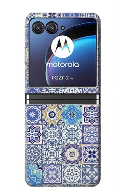 S3537 モロッコのモザイクパターン Moroccan Mosaic Pattern Motorola Razr 40 Ultra バックケース、フリップケース・カバー