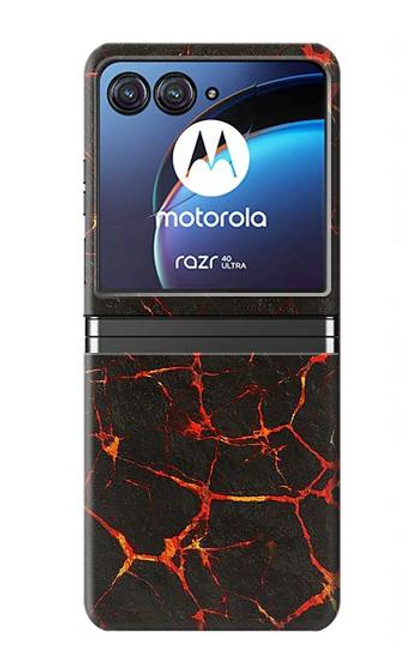 S3696 溶岩マグマ Lava Magma Motorola Razr 40 Ultra バックケース、フリップケース・カバー