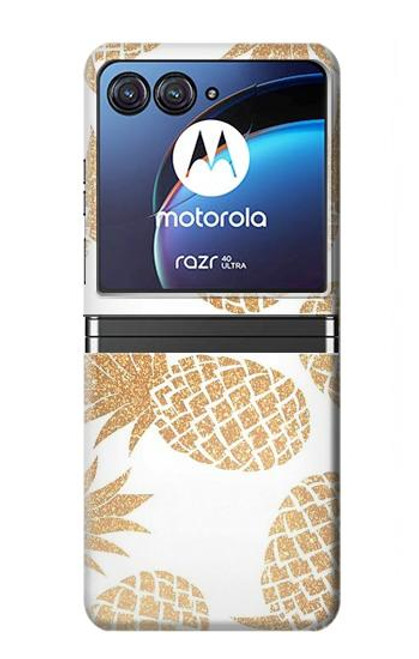 S3718 シームレスパイナップル Seamless Pineapple Motorola Razr 40 Ultra バックケース、フリップケース・カバー