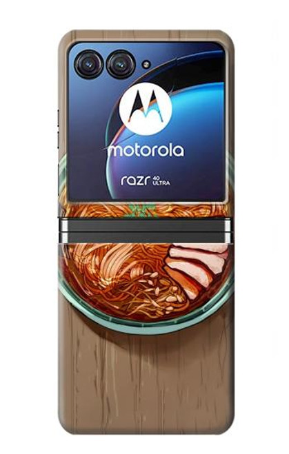 S3756 ラーメン Ramen Noodles Motorola Razr 40 Ultra バックケース、フリップケース・カバー