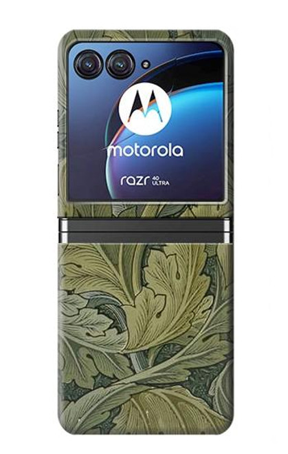 S3790 ウィリアムモリスアカンサスの葉 William Morris Acanthus Leaves Motorola Razr 40 Ultra バックケース、フリップケース・カバー
