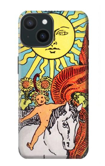 S0565 タロットカード 日 Tarot Sun iPhone 15 バックケース、フリップケース・カバー