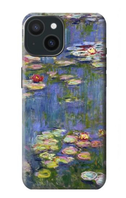 S0997 クロード・モネ 睡蓮 Claude Monet Water Lilies iPhone 15 バックケース、フリップケース・カバー