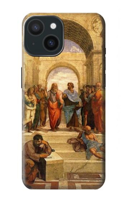 S1086 アテネのラファエルの学校  Raphael's School of Athens iPhone 15 バックケース、フリップケース・カバー