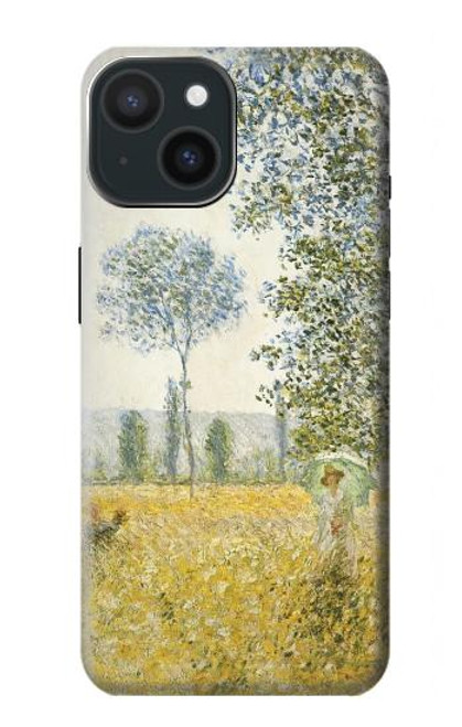 S2682 クロード・モネ 春の野 Claude Monet Fields In Spring iPhone 15 バックケース、フリップケース・カバー