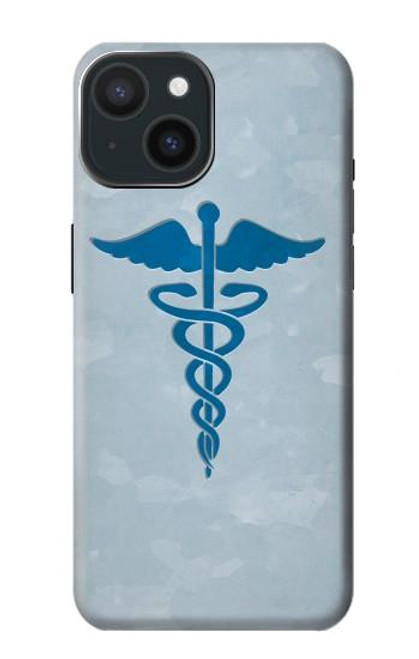 S2815 カドゥケウスの杖 医療シンボル Medical Symbol iPhone 15 バックケース、フリップケース・カバー