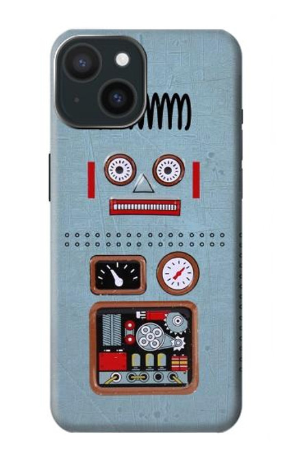 S3040 レトロロボット玩具 Retro Robot Toy iPhone 15 バックケース、フリップケース・カバー