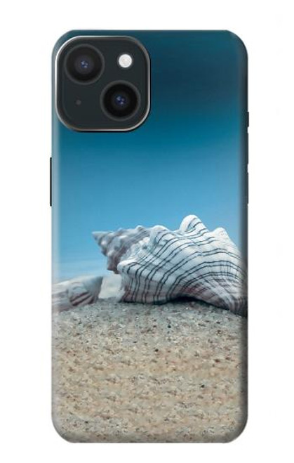 S3213 海 海の貝殻 Sea Shells Under the Sea iPhone 15 バックケース、フリップケース・カバー