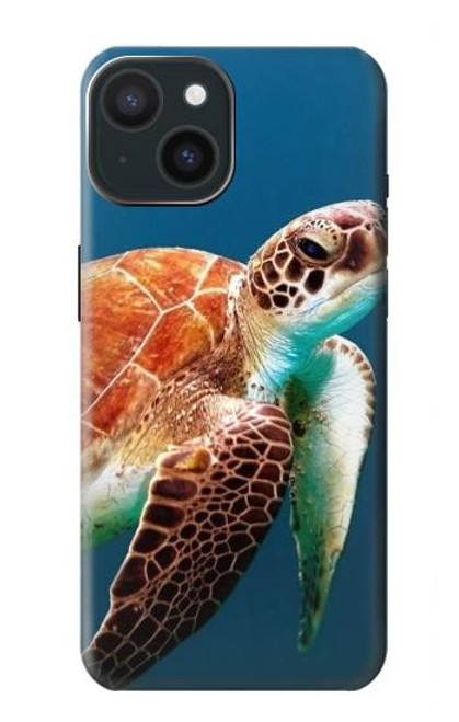 S3497 ウミガメ Green Sea Turtle iPhone 15 バックケース、フリップケース・カバー