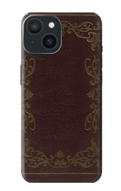 S3553 ヴィンテージブックカバー Vintage Book Cover iPhone 15 バックケース、フリップケース・カバー