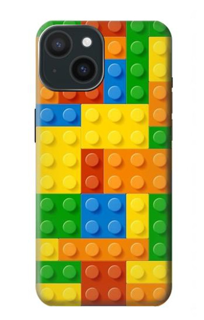 S3595 レンガのおもちゃ Brick Toy iPhone 15 バックケース、フリップケース・カバー