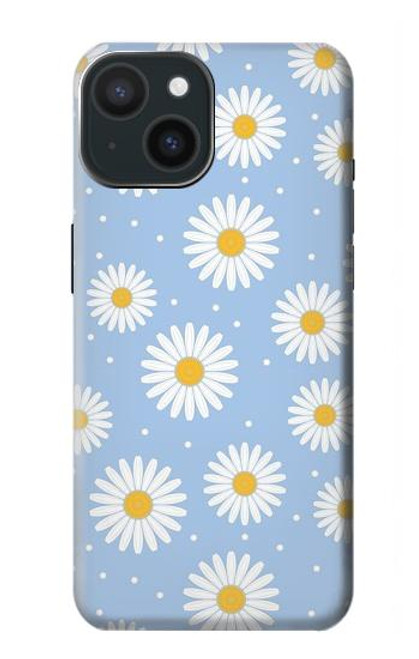 S3681 デイジーの花のパターン Daisy Flowers Pattern iPhone 15 バックケース、フリップケース・カバー