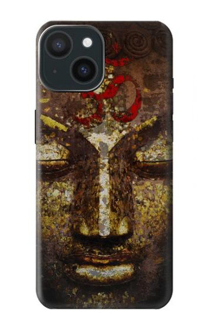 S3874 ブッダフェイスオームシンボル Buddha Face Ohm Symbol iPhone 15 バックケース、フリップケース・カバー