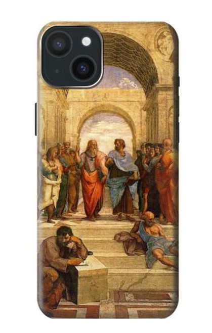 S1086 アテネのラファエルの学校  Raphael's School of Athens iPhone 15 Plus バックケース、フリップケース・カバー