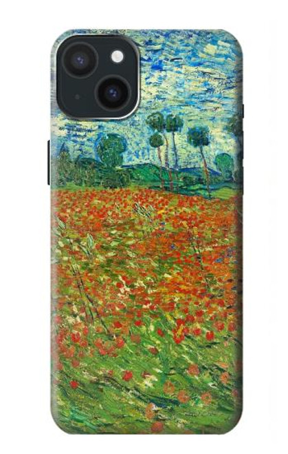 S2681 フィールドポピーのヴィンセント・ヴァン・ゴッホ Field Of Poppies Vincent Van Gogh iPhone 15 Plus バックケース、フリップケース・カバー