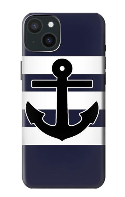 S2758 アンカーネイビー Anchor Navy iPhone 15 Plus バックケース、フリップケース・カバー