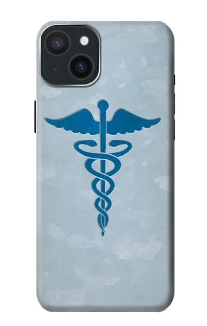 S2815 カドゥケウスの杖 医療シンボル Medical Symbol iPhone 15 Plus バックケース、フリップケース・カバー