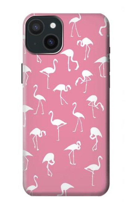 S2858 ピンクフラミンゴ柄 Pink Flamingo Pattern iPhone 15 Plus バックケース、フリップケース・カバー