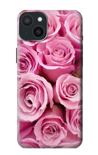 S2943 ピンクローズ Pink Rose iPhone 15 Plus バックケース、フリップケース・カバー