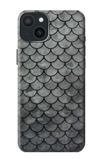 S2950 銀魚のスケール Silver Fish Scale iPhone 15 Plus バックケース、フリップケース・カバー