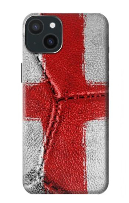 S3316 イングランドの旗ビンテージフットボールのグラフィック England Flag Vintage Football Graphic iPhone 15 Plus バックケース、フリップケース・カバー