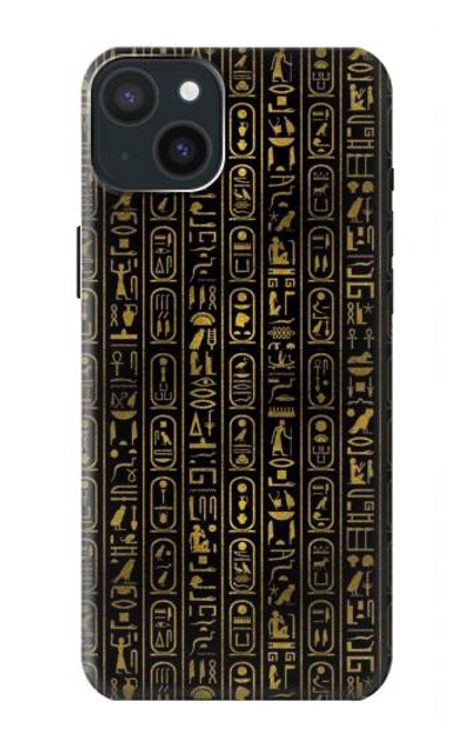 S3869 古代エジプトの象形文字 Ancient Egyptian Hieroglyphic iPhone 15 Plus バックケース、フリップケース・カバー