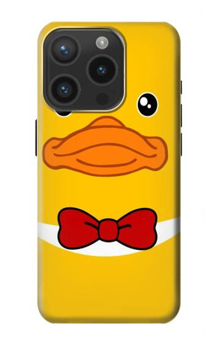 S2760 イエロー アヒル タキシード 漫画 Yellow Duck Tuxedo Cartoon iPhone 15 Pro バックケース、フリップケース・カバー