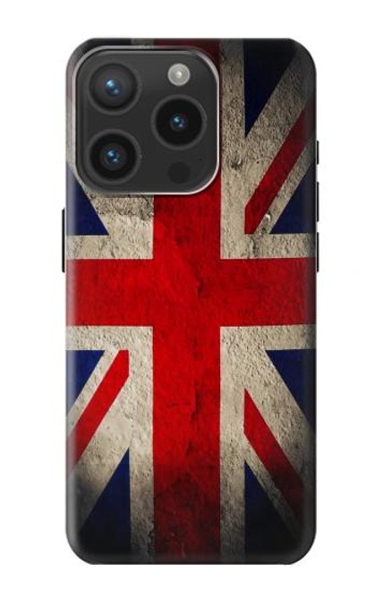 S2894 ヴィンテージイギリス旗 Vintage British Flag iPhone 15 Pro バックケース、フリップケース・カバー