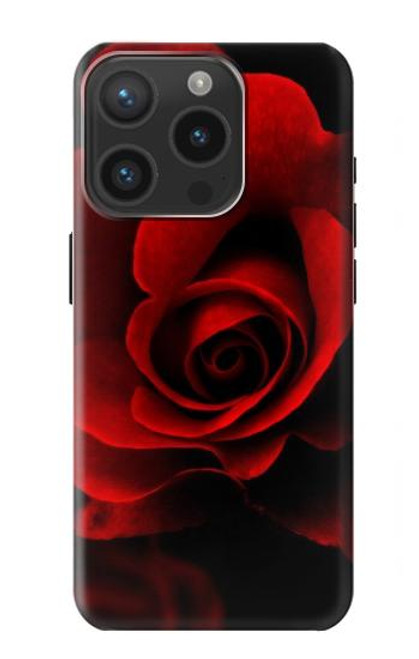 S2898 赤いバラ Red Rose iPhone 15 Pro バックケース、フリップケース・カバー