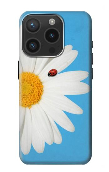 S3043 ビンテージ デイジー 天道虫 Vintage Daisy Ladybug iPhone 15 Pro バックケース、フリップケース・カバー