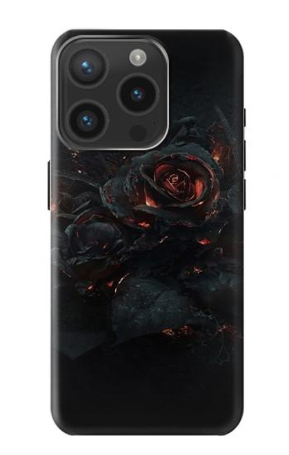S3672 バーンドローズ Burned Rose iPhone 15 Pro バックケース、フリップケース・カバー