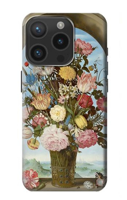 S3749 花瓶 Vase of Flowers iPhone 15 Pro バックケース、フリップケース・カバー
