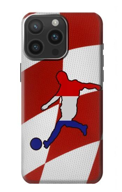 S2993 クロアチアサッカー Croatia Football Soccer Flag iPhone 15 Pro Max バックケース、フリップケース・カバー