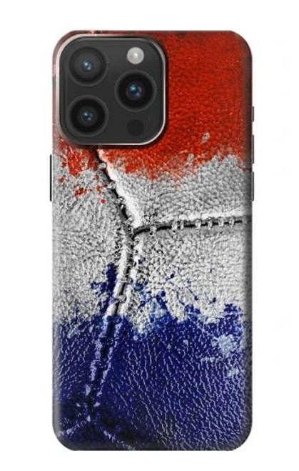 S3304 フランスの旗ビンテージフットボールのグラフィック France Flag Vintage Football Graphic iPhone 15 Pro Max バックケース、フリップケース・カバー