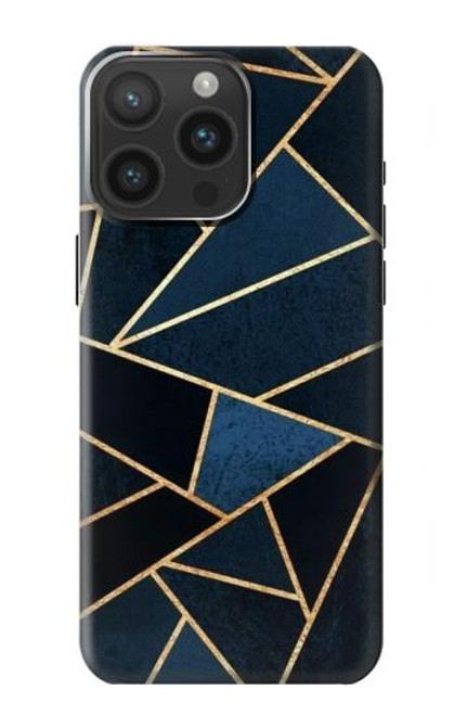S3479 ネイビーブルーグラフィックアート Navy Blue Graphic Art iPhone 15 Pro Max バックケース、フリップケース・カバー