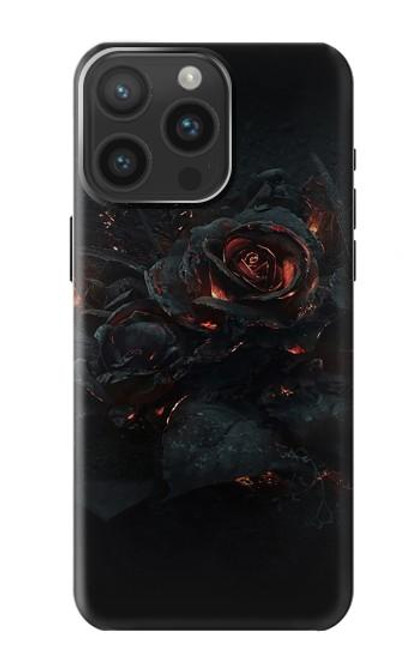 S3672 バーンドローズ Burned Rose iPhone 15 Pro Max バックケース、フリップケース・カバー