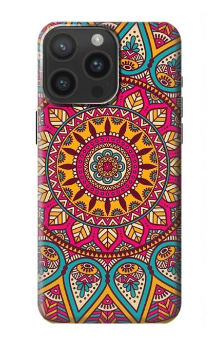 S3694 ヒッピーアートパターン Hippie Art Pattern iPhone 15 Pro Max バックケース、フリップケース・カバー