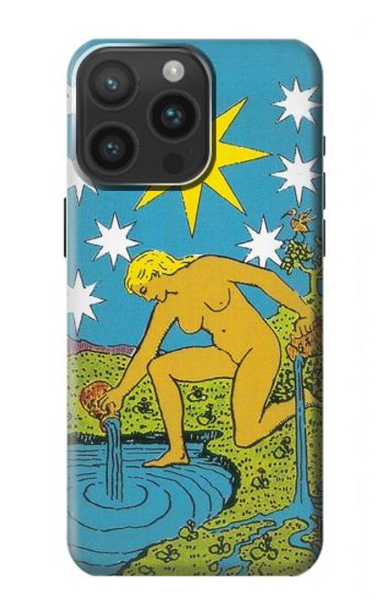 S3744 タロットカードスター Tarot Card The Star iPhone 15 Pro Max バックケース、フリップケース・カバー