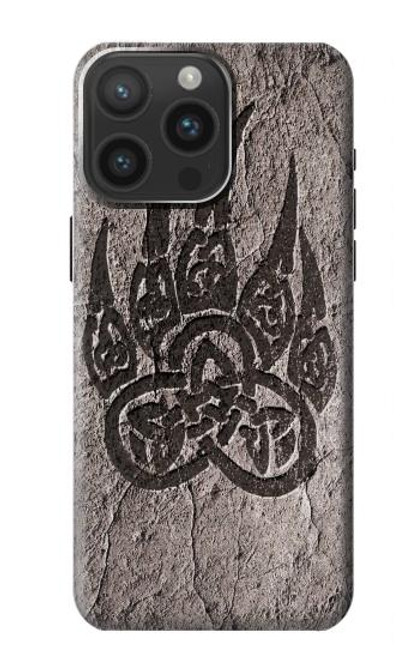 S3832 バイキングノースベアポーバーサーカーズロック Viking Norse Bear Paw Berserkers Rock iPhone 15 Pro Max バックケース、フリップケース・カバー