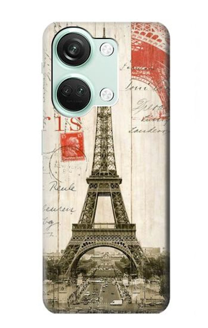 S2108 エッフェル塔パリポストカード Eiffel Tower Paris Postcard OnePlus Nord 3 バックケース、フリップケース・カバー