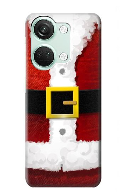 S2846 クリスマス・サンタクロース・コスチューム Christmas Santa Red Suit OnePlus Nord 3 バックケース、フリップケース・カバー