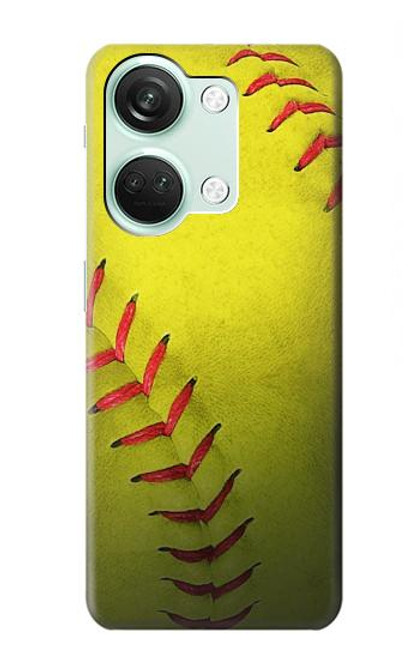 S3031 黄色のソフトボール Yellow Softball Ball OnePlus Nord 3 バックケース、フリップケース・カバー