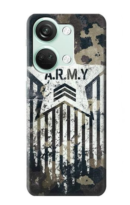 S3666 陸軍迷彩迷彩 Army Camo Camouflage OnePlus Nord 3 バックケース、フリップケース・カバー