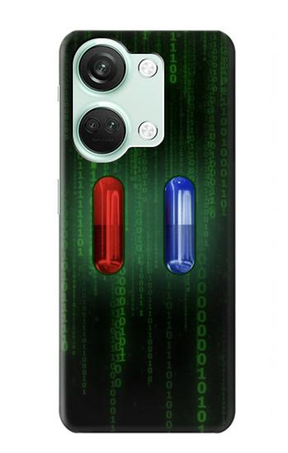 S3816 赤い丸薬青い丸薬カプセル Red Pill Blue Pill Capsule OnePlus Nord 3 バックケース、フリップケース・カバー
