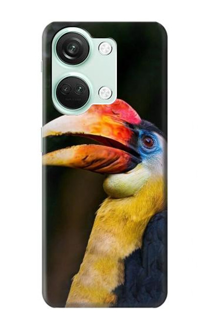 S3876 カラフルなサイチョウ Colorful Hornbill OnePlus Nord 3 バックケース、フリップケース・カバー