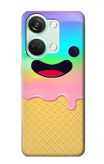 S3939 アイスクリーム キュートな笑顔 Ice Cream Cute Smile OnePlus Nord 3 バックケース、フリップケース・カバー