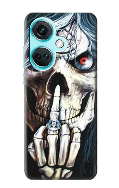 S0222 スカルペンタグラム 五芒星 Skull Pentagram OnePlus Nord CE3 バックケース、フリップケース・カバー