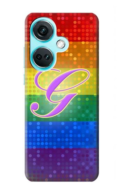 S2899 レインボーLGBTゲイプライド旗 Rainbow LGBT Gay Pride Flag OnePlus Nord CE3 バックケース、フリップケース・カバー