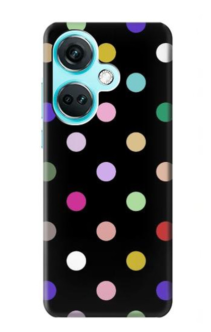 S3532 カラフルな水玉 Colorful Polka Dot OnePlus Nord CE3 バックケース、フリップケース・カバー