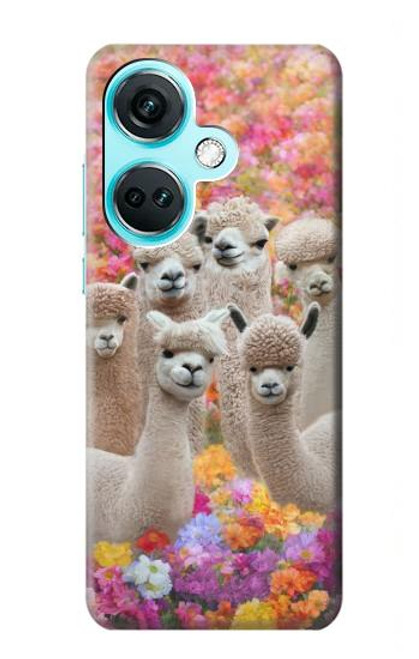 S3916 アルパカファミリー ベビーアルパカ Alpaca Family Baby Alpaca OnePlus Nord CE3 バックケース、フリップケース・カバー